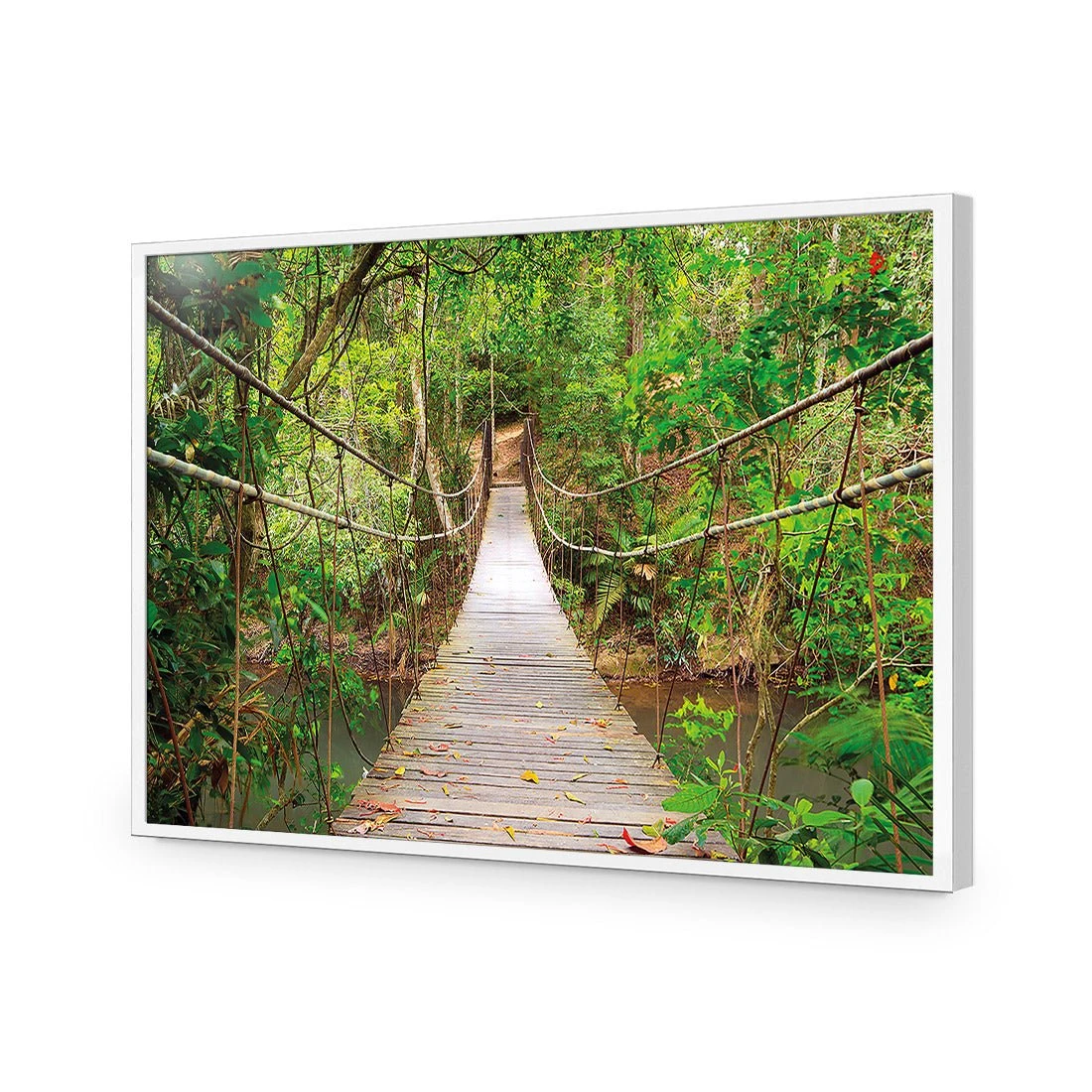 Thai Suspension Bridge Thai Suspension Bridge -WALL ART DESGIN SALE thai suspension bridge canvas stretched canvas 45x30cm 611005
