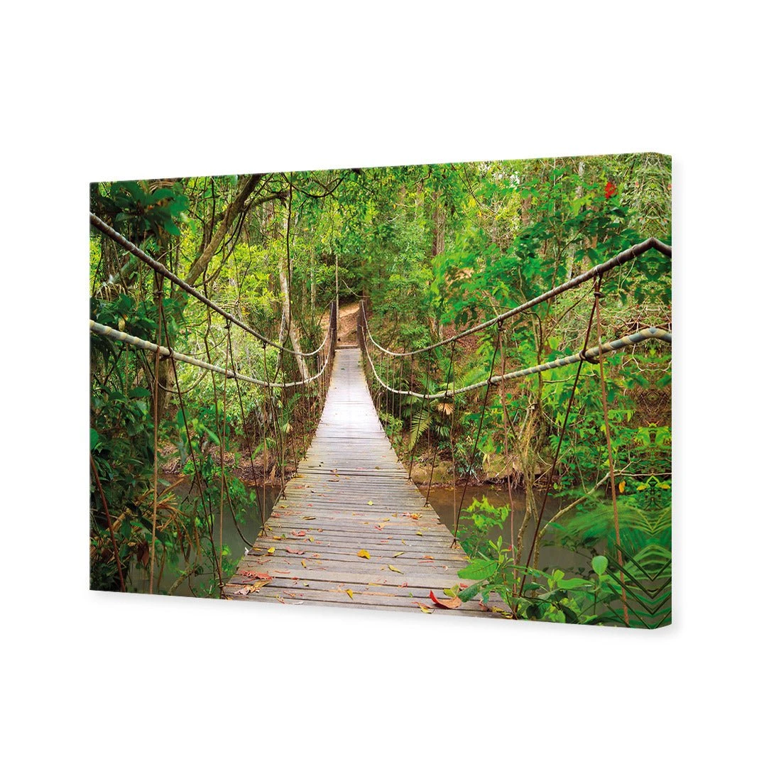 Thai Suspension Bridge Thai Suspension Bridge -WALL ART DESGIN SALE thai suspension bridge canvas stretched canvas 45x30cm 614181