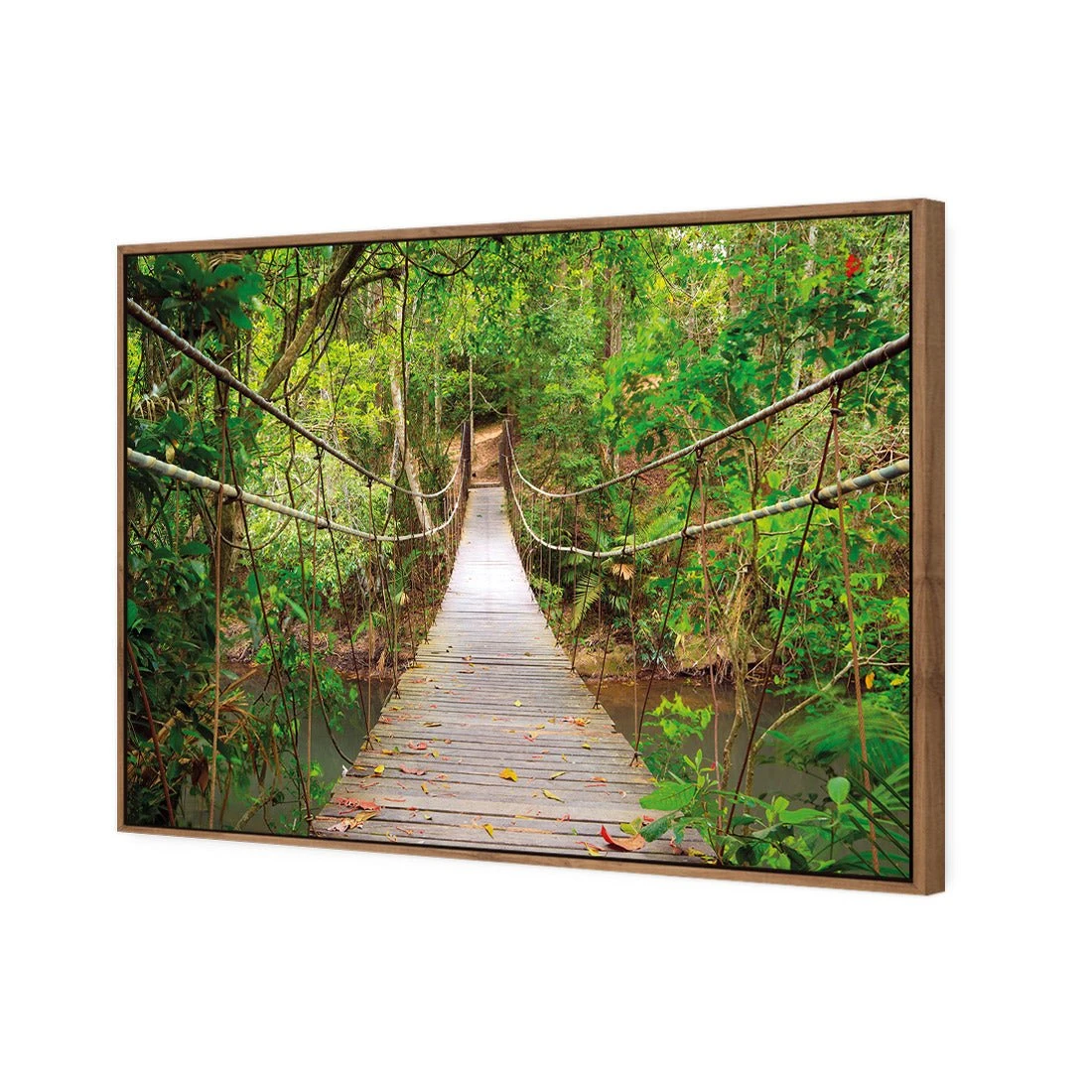 Thai Suspension Bridge Thai Suspension Bridge -WALL ART DESGIN SALE thai suspension bridge canvas stretched canvas 45x30cm 620162
