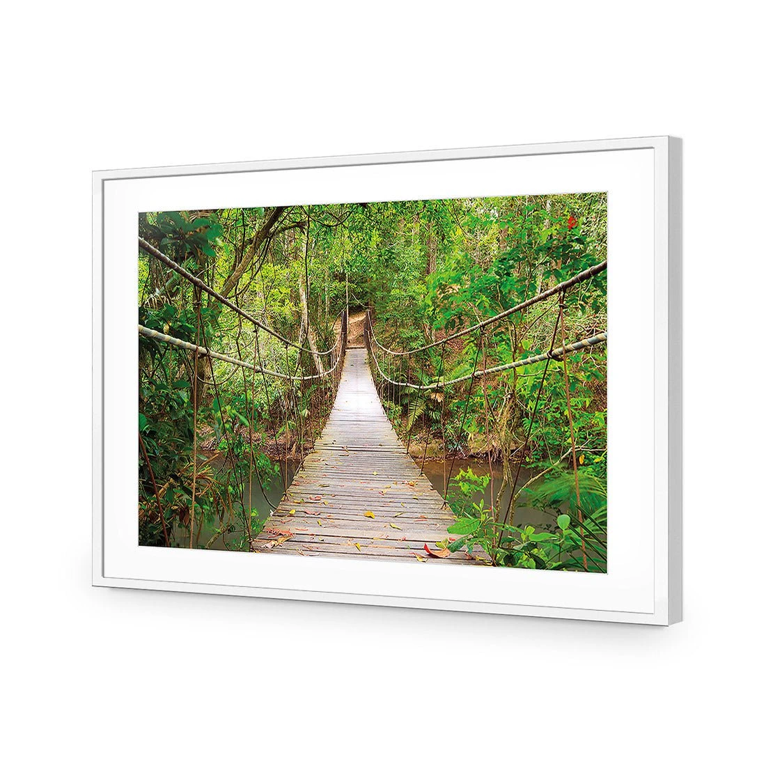 Thai Suspension Bridge Thai Suspension Bridge -WALL ART DESGIN SALE thai suspension bridge canvas stretched canvas 45x30cm 651509