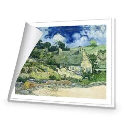 Thatched Cottages At Cordeville By Van Gogh 9 Thatched Cottages At Cordeville By Van Gogh -WALL ART DESGIN SALE thatched cottages at cordeville by van gogh canvas rolled canvas 45x30cm 351742