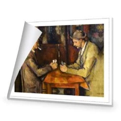 The Card Players By Paul Cezanne -WALL ART DESGIN SALE the card players by paul cezanne canvas rolled canvas 45x30cm 578798