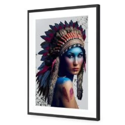 The Chief Woman Inked 11 The Chief Woman Inked -WALL ART DESGIN SALE the chief woman inked acrylic glass with border black frame 45x30cm 565696
