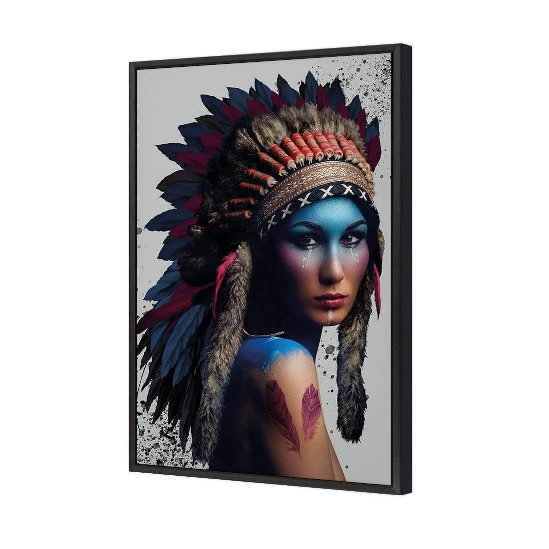 The Chief Woman Inked The Chief Woman Inked -WALL ART DESGIN SALE the chief woman inked canvas black floating frame 45x30cm 175363