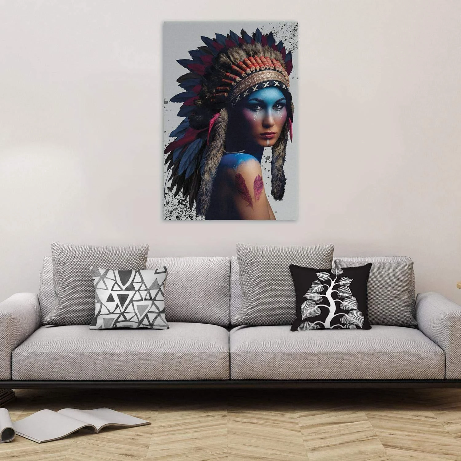 The Chief Woman Inked The Chief Woman Inked -WALL ART DESGIN SALE the chief woman inked canvas stretched canvas 45x30cm 600531
