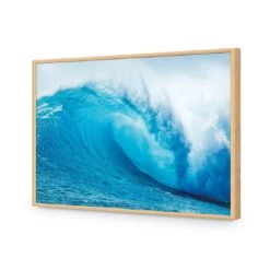 The Curl -WALL ART DESGIN SALE the curl acrylic glass no border oak frame 45x30cm 298014