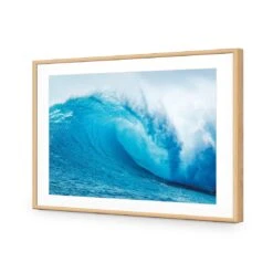 The Curl -WALL ART DESGIN SALE the curl acrylic glass with border oak frame 45x30cm 640813