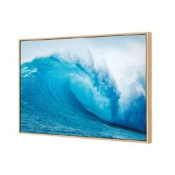 The Curl -WALL ART DESGIN SALE the curl canvas oak floating frame 45x30cm 481838