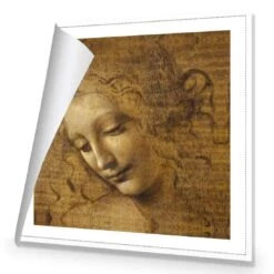 The Head Of A Woman By Leonardo Da Vinci (Square) -WALL ART DESGIN SALE the head of a woman by leonardo da vinci square canvas rolled canvas 37x37cm 615903