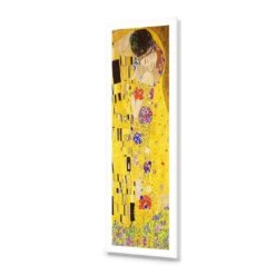 The Kiss By Gustav Klimt (long) -WALL ART DESGIN SALE the kiss by gustav klimt long acrylic glass with border no frame 90x30cm 137317