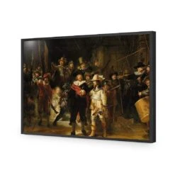 The Night Watch By Rembrandt -WALL ART DESGIN SALE the night watch by rembrandt acrylic glass no border black frame 45x30cm 955867