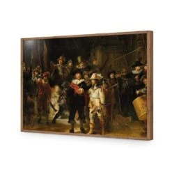 The Night Watch By Rembrandt -WALL ART DESGIN SALE the night watch by rembrandt acrylic glass no border natural frame 45x30cm 508899