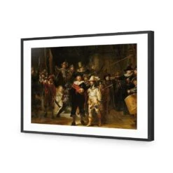 The Night Watch By Rembrandt -WALL ART DESGIN SALE the night watch by rembrandt acrylic glass with border black frame 45x30cm 440742