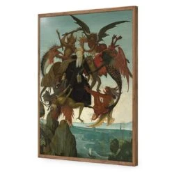 The Torment Of Saint Anthony By Michelangelo -WALL ART DESGIN SALE the torment of saint anthony by michelangelo acrylic glass no border natural frame 45x30cm 270149