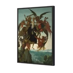 The Torment Of Saint Anthony By Michelangelo -WALL ART DESGIN SALE the torment of saint anthony by michelangelo canvas black floating frame 45x30cm 572409