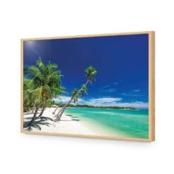 The Tropics Of Fiji -WALL ART DESGIN SALE the tropics of fiji acrylic glass no border oak frame 45x30cm 494046
