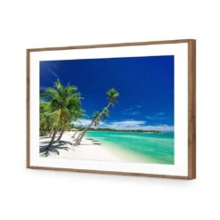 The Tropics Of Fiji -WALL ART DESGIN SALE the tropics of fiji acrylic glass with border natural frame 45x30cm 967652
