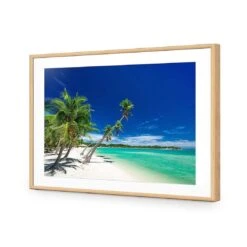 The Tropics Of Fiji -WALL ART DESGIN SALE the tropics of fiji acrylic glass with border oak frame 45x30cm 610035