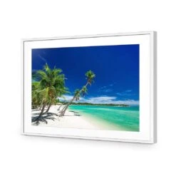 The Tropics Of Fiji -WALL ART DESGIN SALE the tropics of fiji acrylic glass with border white frame 45x30cm 564141
