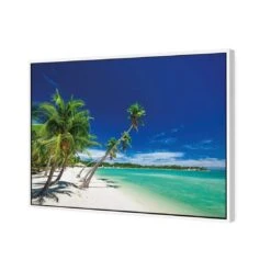 The Tropics Of Fiji -WALL ART DESGIN SALE the tropics of fiji canvas white floating frame 45x30cm 515417