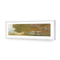 The Water Lily Pond By Monet -WALL ART DESGIN SALE the water lily pond by monet acrylic glass with border white frame 90x30cm 146315