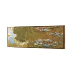 The Water Lily Pond By Monet -WALL ART DESGIN SALE the water lily pond by monet canvas natural floating frame 60x20cm 918989