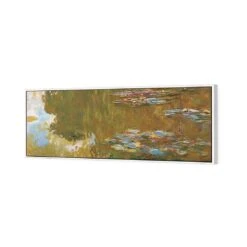 The Water Lily Pond By Monet -WALL ART DESGIN SALE the water lily pond by monet canvas white floating frame 60x20cm 748817