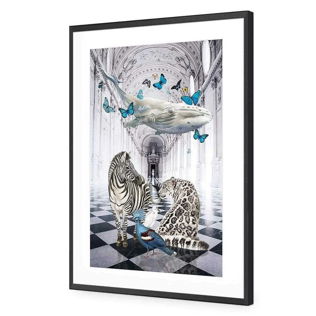 The White Whale's Dream The White Whale's Dream -WALL ART DESGIN SALE the white whales dream acrylic glass with border black frame 45x30cm 309340
