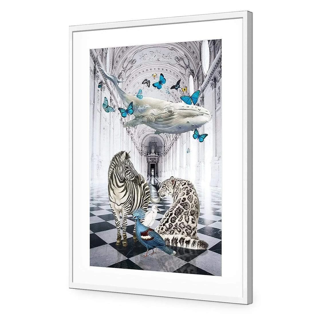 The White Whale's Dream The White Whale's Dream -WALL ART DESGIN SALE the white whales dream acrylic glass with border white frame 45x30cm 218412