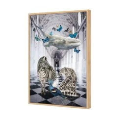 The White Whale's Dream 7 The White Whale's Dream -WALL ART DESGIN SALE the white whales dream canvas oak floating frame 45x30cm 787143