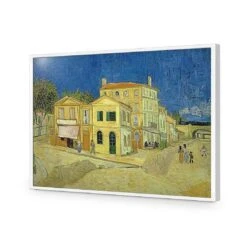 The Yellow House By Vincent Van Gogh -WALL ART DESGIN SALE the yellow house by vincent van gogh acrylic glass no border white frame 45x30cm 611183