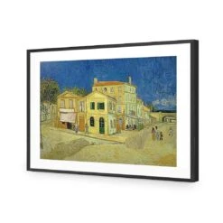 The Yellow House By Vincent Van Gogh -WALL ART DESGIN SALE the yellow house by vincent van gogh acrylic glass with border black frame 45x30cm 936195