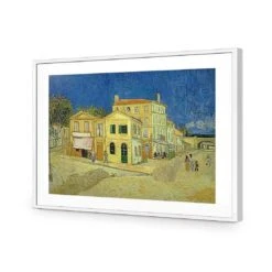 The Yellow House By Vincent Van Gogh -WALL ART DESGIN SALE the yellow house by vincent van gogh acrylic glass with border white frame 45x30cm 581586