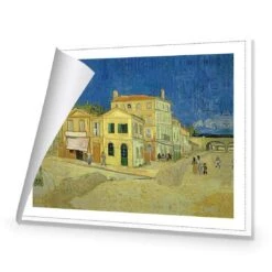The Yellow House By Vincent Van Gogh -WALL ART DESGIN SALE the yellow house by vincent van gogh canvas rolled canvas 45x30cm 484369