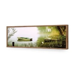 Tired Row Boat (long) 18 Tired Row Boat (long) -WALL ART DESGIN SALE tired row boat long acrylic glass no border natural frame 90x30cm 371472