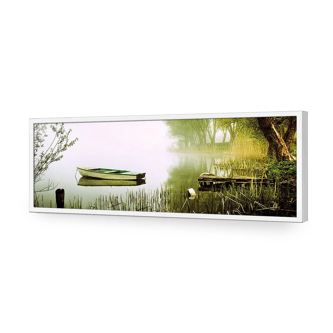 Tired Row Boat (long) Tired Row Boat (long) -WALL ART DESGIN SALE tired row boat long acrylic glass no border white frame 90x30cm 981228