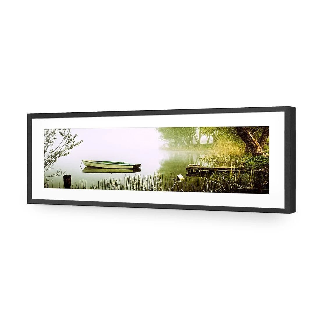 Tired Row Boat (long) Tired Row Boat (long) -WALL ART DESGIN SALE tired row boat long acrylic glass with border black frame 90x30cm 264487