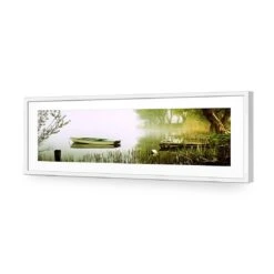 Tired Row Boat (long) 11 Tired Row Boat (long) -WALL ART DESGIN SALE tired row boat long acrylic glass with border white frame 90x30cm 471305