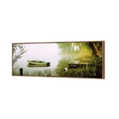 Tired Row Boat (long) 7 Tired Row Boat (long) -WALL ART DESGIN SALE tired row boat long canvas natural floating frame 60x20cm 778471