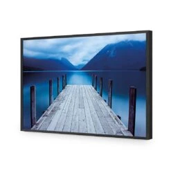 Tranquil Jetty -WALL ART DESGIN SALE tranquil jetty acrylic glass no border black frame 45x30cm 477991