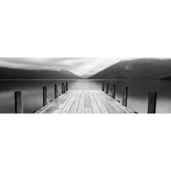 Tranquil Jetty, Black And White (long)