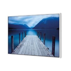 Tranquil Jetty -WALL ART DESGIN SALE tranquil jetty canvas white floating frame 45x30cm 365490