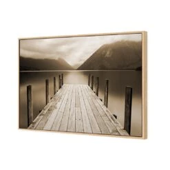 Tranquil Jetty, Sepia -WALL ART DESGIN SALE tranquil jetty sepia canvas stretched canvas 45x30cm 188211