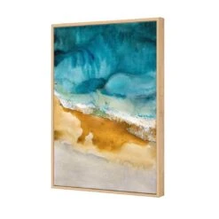 Trepidation -WALL ART DESGIN SALE trepidation canvas oak floating frame 45x30cm 151809