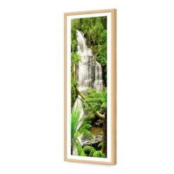 Triplet Falls Otway (Long) -WALL ART DESGIN SALE triplet falls otway long acrylic glass with border oak frame 90x30cm 601467