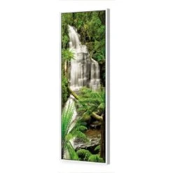 Triplet Falls Otway (Long) -WALL ART DESGIN SALE triplet falls otway long canvas white floating frame 60x20cm 650155