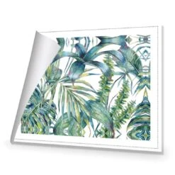 Tropical Collective On White (Landscape) -WALL ART DESGIN SALE tropical collective on white landscape canvas rolled canvas 45x30cm 805808