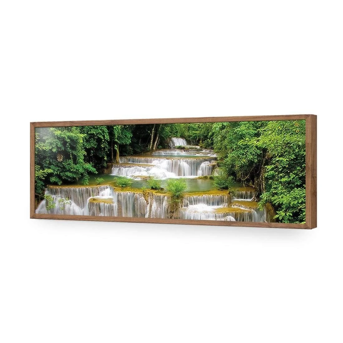 Tropical Waterfall - Horizontal (Long) Tropical Waterfall - Horizontal (Long) -WALL ART DESGIN SALE tropical waterfall horizontal long acrylic glass no border natural frame 90x30cm 285895
