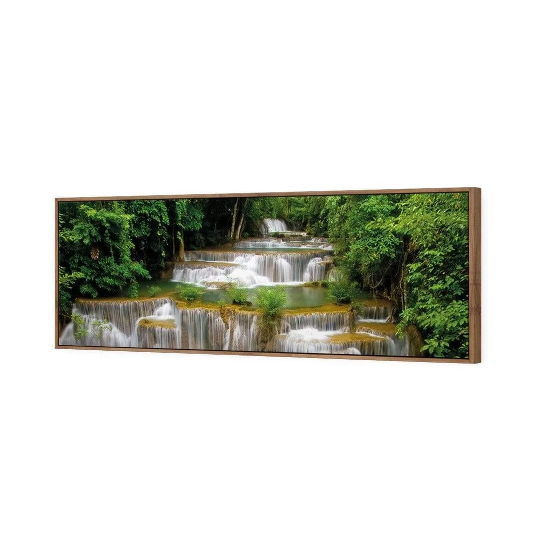 Tropical Waterfall - Horizontal (Long) Tropical Waterfall - Horizontal (Long) -WALL ART DESGIN SALE tropical waterfall horizontal long canvas natural floating frame 60x20cm 648062