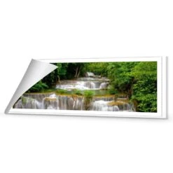 Tropical Waterfall - Horizontal (Long) 8 Tropical Waterfall - Horizontal (Long) -WALL ART DESGIN SALE tropical waterfall horizontal long canvas rolled canvas 60x20cm 913278
